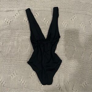 Zara Black Womens One Piece Bodysuit